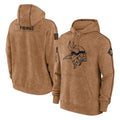 M.Vikings ## Vikings Blank Player Brown Salute to Service Pullover Hoodies Limited Game Odoa Stitched Jerseys