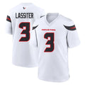 H.Texans #3 Kamari Lassiter Player White Home Game Odoa Stitched Jerseys