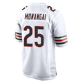 C.Bears #25 Kyle Monangai Player White Home Game Odoa Stitched Jerseys