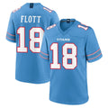 T.Titans #18 Cor'Dale Flott Player Light Blue 2026 Game Home Odoa Stitched Jerseys
