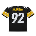 Odoa P.Steelers #92 James Harrison Mitchell & Ness Black Legacy Replica Jersey
