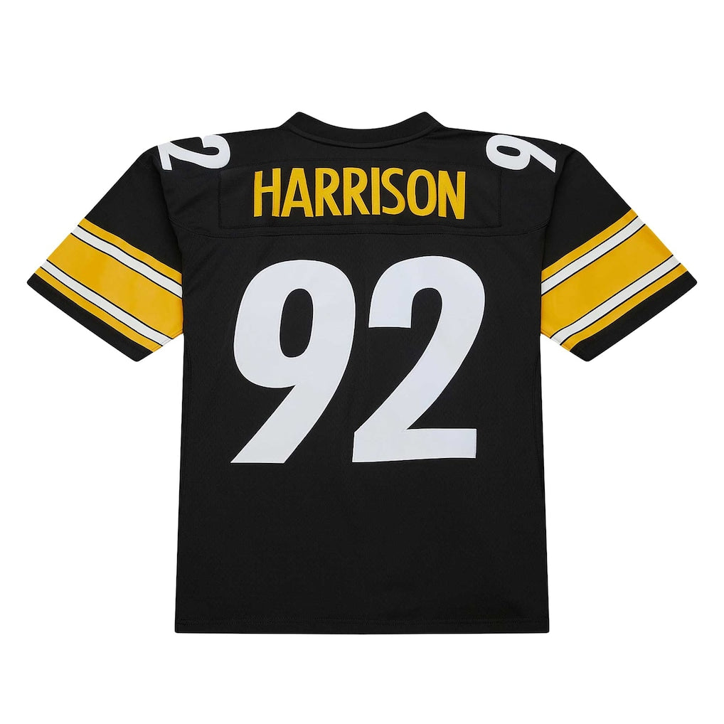 Odoa P.Steelers #92 James Harrison Mitchell & Ness Black Legacy Replica Jersey