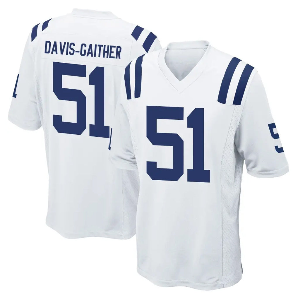 IN.Colts #51 Akeem Davis-Gaither Player White Home Game Odoa Stitched Jerseys