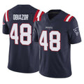 NE.Patriots #48 Namdi Obiazor Player Navy Limited Vapor F.U.S.E. Home Game Odoa Stitched Jerseys