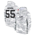 M.Vikings #55 Eric Wilson Player Arctic Camo Salute to Service Pullover Hoodies Limited Game Odoa Stitched Jerseys