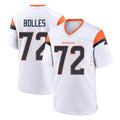 D.Broncos #72 Garett Bolles Player White Home Game Odoa Stitched Jerseys
