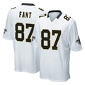 NO.Saints #87 Noah Fant Player White Home Game Odoa Stitched Jerseys