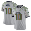 S.Seahawks #10 Cooper Kupp Player Grey Limited 2025 Rivalries Collection Home Game Odoa Stitched Jerseys