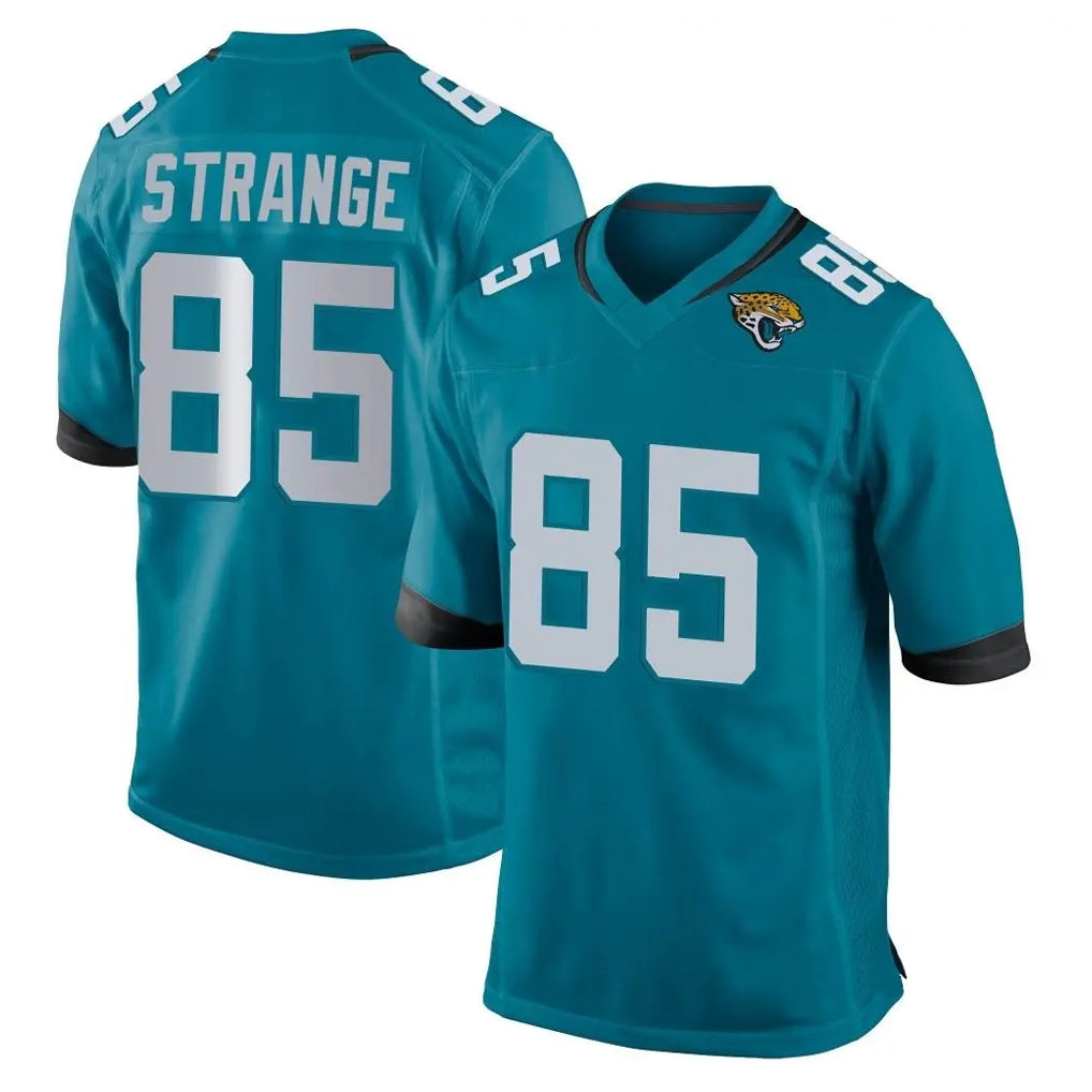J.Jaguars #85 Brenton Strange Player Teal Home Game Odoa Stitched Jerseys