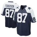 D.Cowboys #87 Jake Ferguson Player Navy-White Alternate Home Game Odoa Stitched Jerseys
