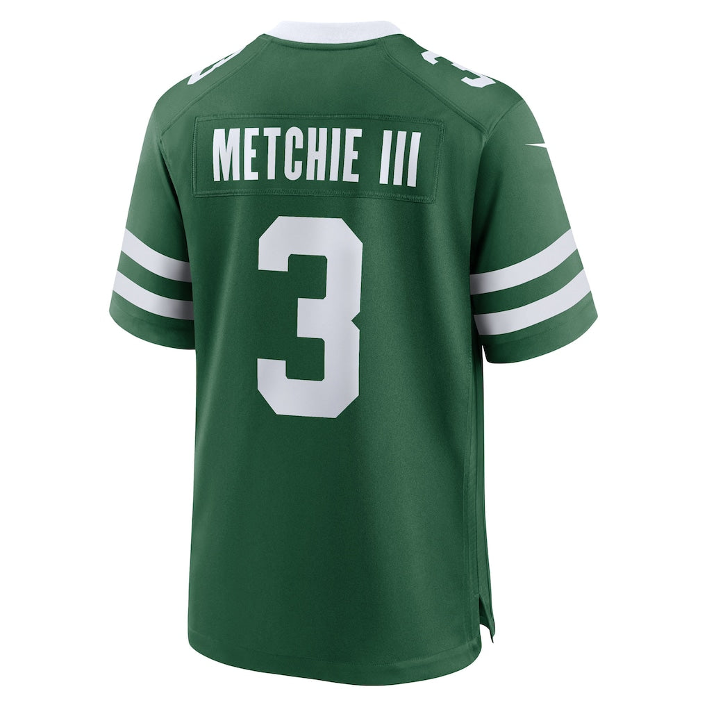 Odoa NY.Jets #3 John Metchie III Legacy Green Team Game Jersey