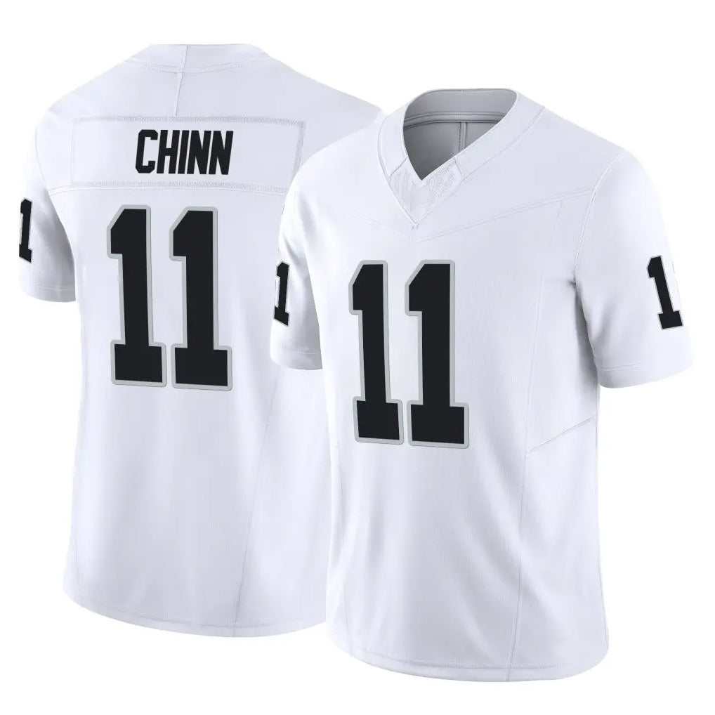LV.Raiders #11 Jeremy Chinn Player White Limited Vapor F.U.S.E. Home Game Odoa Stitched Jerseys