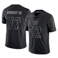 W.Commanders #72 Josh Conerly Jr. Player Black Limited Reflective Home Game Odoa Stitched Jerseys