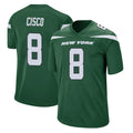NY.Jets #8 Andre Cisco Player Green Home Game Odoa Stitched Jerseys