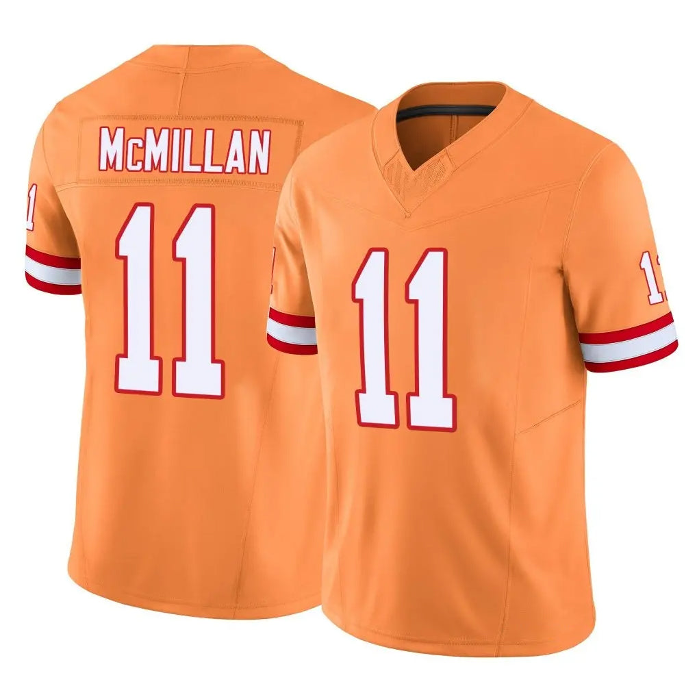TB.Buccaneers #11 Jalen McMillan Player Orange Limited Vapor F.U.S.E. Home Game Odoa Stitched Jerseys