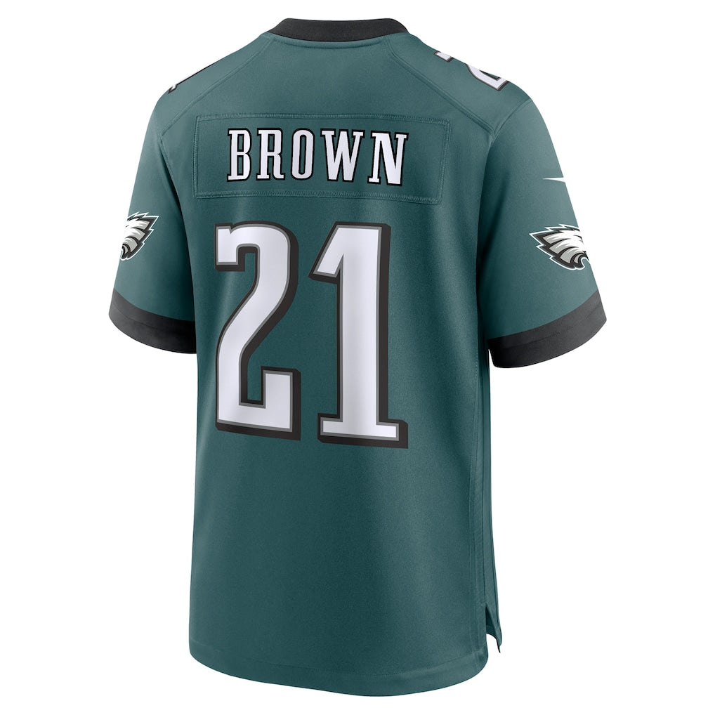 Odoa P.Eagles #21 Sydney Brown Midnight Green Team Game Jersey