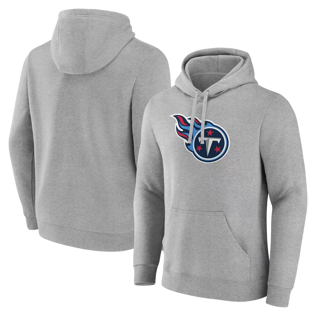 T.Titans ## Titans Blank Player Light Gray LOGO Pullover Hoodies Home Game Odoa Stitched Jerseys