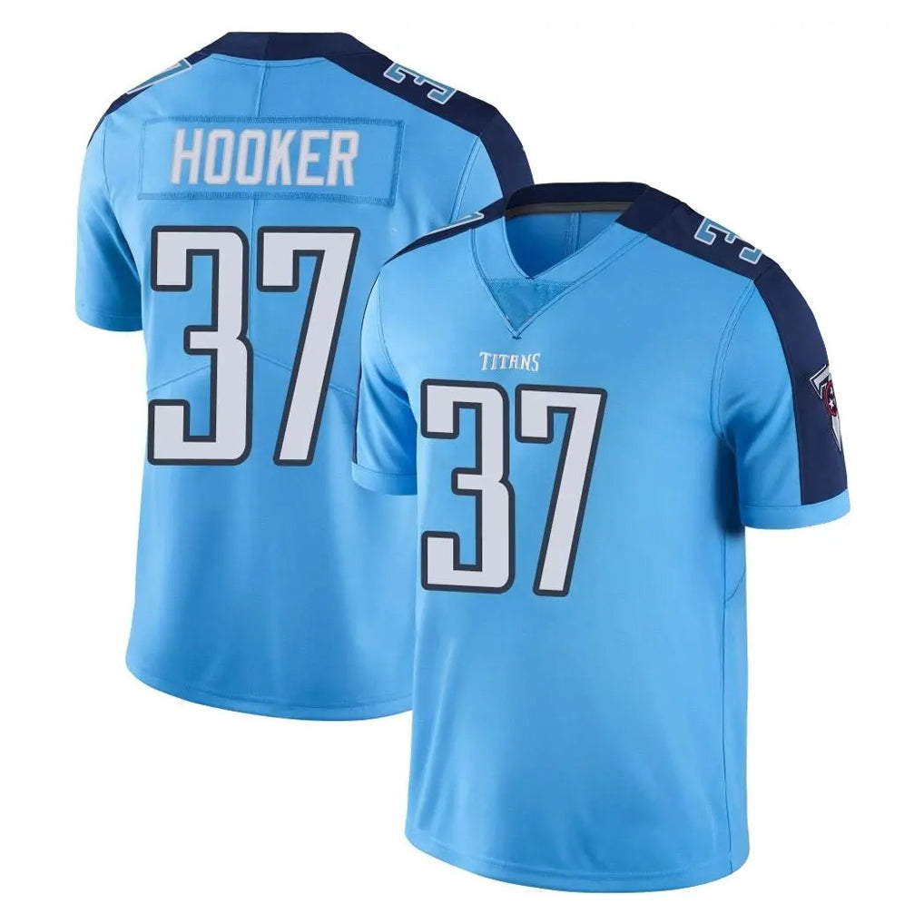 T.Titans #37 Amani Hooker Player Light Blue Limited Color Rush Home Game Odoa Stitched Jerseys