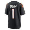 Odoa C.Bengals #1 Groom Black Game Jersey