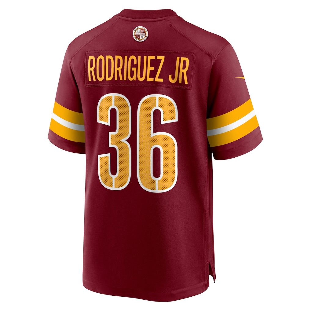 Odoa W.Commanders #36 Chris Rodriguez Jr. Burgundy Team Game Jersey