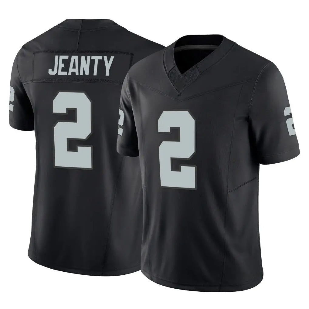 LV.Raiders #2 Ashton Jeanty Player Black Limited Vapor F.U.S.E. Home Game Odoa Stitched Jerseys