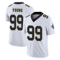 NO.Saints #99 Chase Young Player White Limited Vapor Untouchable Home Game Odoa Stitched Jerseys