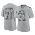 NY.Jets #71 Josh Myers Player Gray Limited Atmosphere Fashion Home Game Odoa Stitched Jerseys