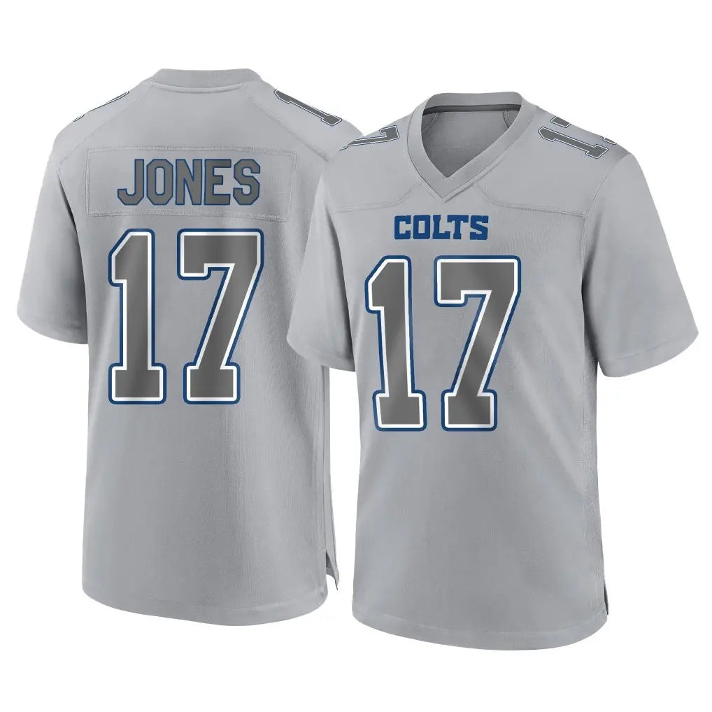 IN.Colts #17 Daniel Jones Player Gray Atmosphere Fashion Home Game Odoa Stitched Jerseys