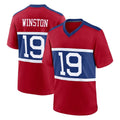 NY.Giants #19 Jameis Winston Player Red Century Home Game Odoa Stitched Jerseys