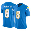 LA.Chargers #8 Omarion Hampton Player Blue Limited Vapor F.U.S.E. Home Game Odoa Stitched Jerseys