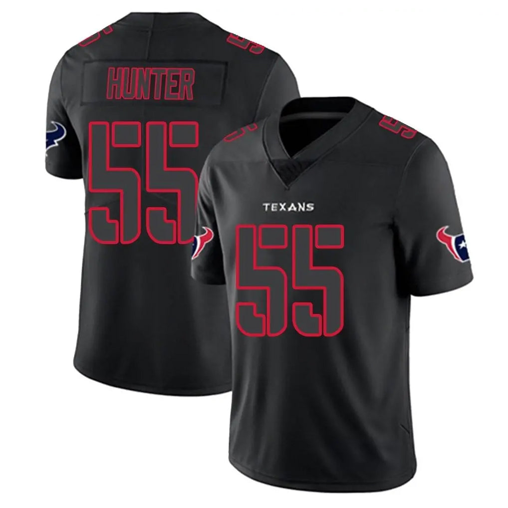 H.Texans #55 Danielle Hunter Player Black Impact Limited Game Odoa Stitched Jerseys