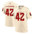 A.Cardinals #42 Dadrion Taylor-Demerson Player Cream Rivalries Collection Game Odoa Stitched Jerseys