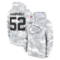 KC.Chiefs #52 Creed Humphrey Player Arctic Camo Salute to Service Hoodies Limited Game Odoa Stitched Jerseys