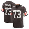 C.Browns #73 Joe Thomas Player Brown Home Game Odoa Stitched Jerseys