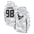 H.Texans #98 Sheldon Rankins Player Arctic Camo Salute to Service Hoodies Limited Game Odoa Stitched Jerseys