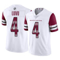 W.Commanders #4 Frankie Luvu Player White Limited Vapor Home Game Odoa Stitched Jerseys