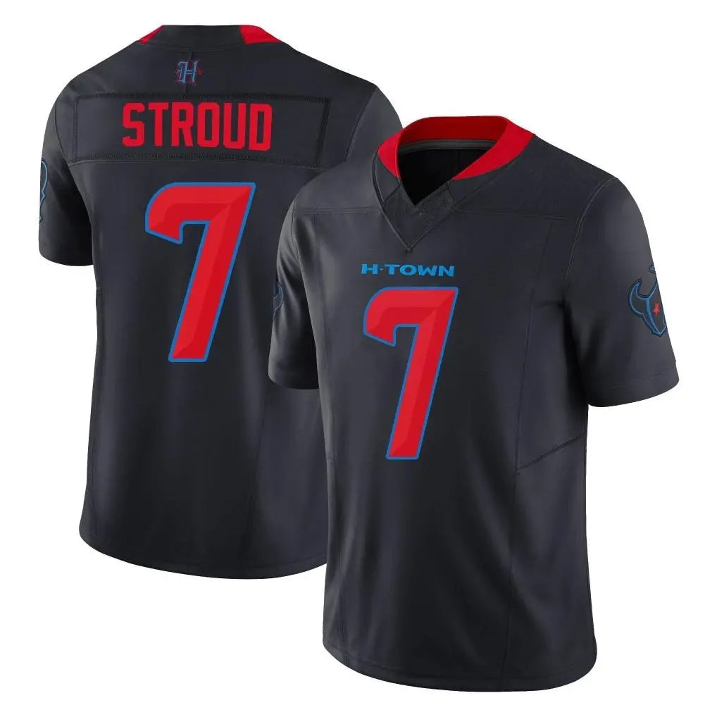 H.Texans #7 CJ Stroud Player Navy Limited 2nd Alternate Vapor F.U.S.E. Home Game Odoa Stitched Jerseys