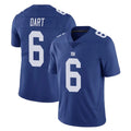 NY.Giants #6 Jaxson Dart Player Royal Limited Vapor Untouchable Home Game Odoa Stitched Jerseys