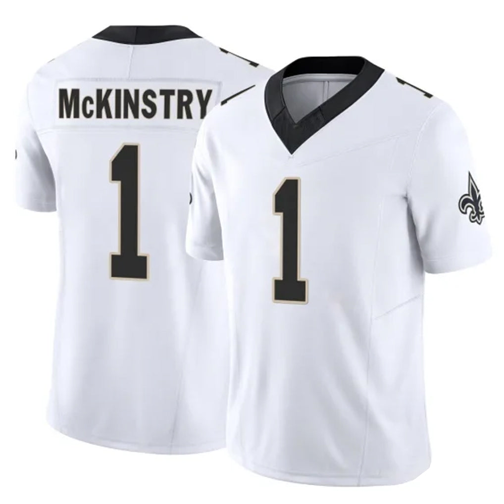 NO.Saints #1 Kool-Aid McKinstry Player White Limited Vapor F.U.S.E. Home Game Odoa Stitched Jerseys