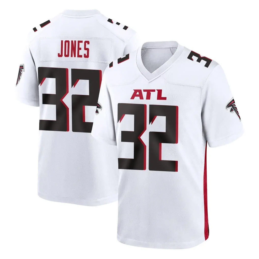 A.Falcons #32 Cash Jones Player White Home Game Odoa Stitched Jerseys