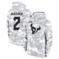 H.Texans #2 Calen Bullock Player Arctic Camo Salute to Service Hoodies Limited Game Odoa Stitched Jerseys