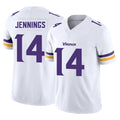 M.Vikings #14 Jauan Jennings Player White Limited Vapor F.U.S.E. Home Game Odoa Stitched Jerseys