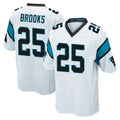 C.Panthers #25 Jonathon Brooks Player White Game Odoa Stitched Jerseys