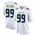 S.Seahawks #99 Leonard Williams Player White Tundra Fashion Home Game Odoa Stitched Jerseys