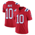 NE.Patriots #10 Drake Maye Player Red Vapor Untouchable Home Game Odoa Stitched Jerseys