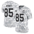GB.Packers #85 Tucker Kraft Player Arctic Camo Salute To Service Limited Odoa Stitched Jerseys