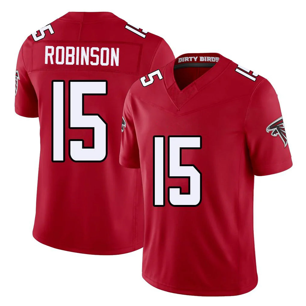A.Falcons #15 Brian Robinson Player Red Team Color Vapor F.U.S.E. Limited Odoa Stitched Jerseys