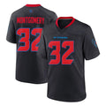 H.Texans #32 David Montgomery Player Navy 2nd Alternate Home Game Odoa Stitched Jerseys