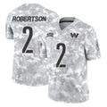 W.Commanders #2 Amik Robertson Player Arctic Camo Limited Salute To Service Home Game Odoa Stitched Jerseys