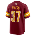 Odoa W.Commanders #37 Car'lin Vigers Burgundy Team Game Jersey